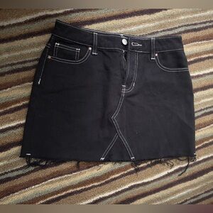 Black Jean skirt